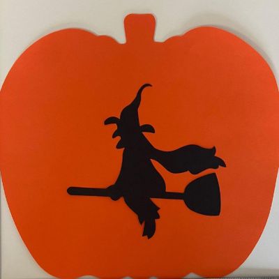 Creative Shapes Etc. - Large Single Color Construction Paper Craft Cut-out - Witch Image 1