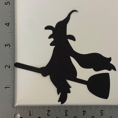 Creative Shapes Etc. - Large Single Color Construction Paper Craft Cut-out - Witch Image 2