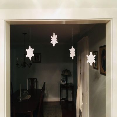 Creative Shapes Etc. - Large Single Color Creative Foam Craft Cut-outs - Snowflake Image 1