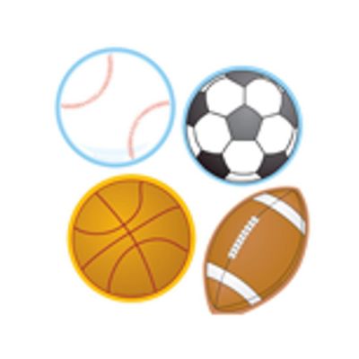 Creative Shapes Etc. - Mini Accents - Sports Variety Pack Image 1