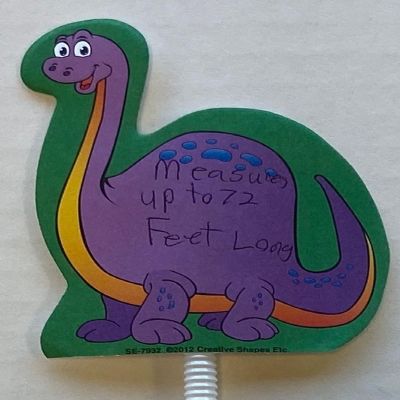 Creative Shapes Etc. - Mini Notepad - Brontosaurus Image 1