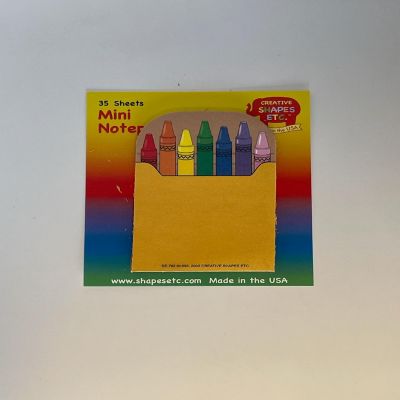 Creative Shapes Etc. - Mini Notepad - Crayon Box Image 3
