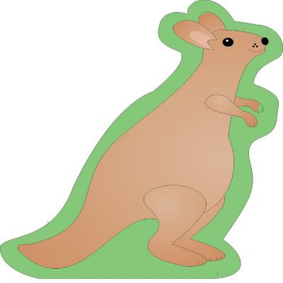 Creative Shapes Etc. - Mini Notepad - Kangaroo Image 1