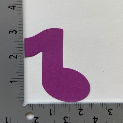 Creative Shapes Etc. - Music Note Assorted Color Creative Cut-outs- 3" Image 1