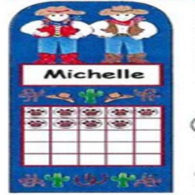 Creative Shapes Etc. - Personal Incentive Chart - Western Image 1