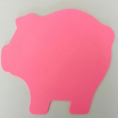 Creative Shapes Etc. - Pig Single Color Super Cut-outs- 8&amp;#8221; X 10&amp;#8221; Image 1