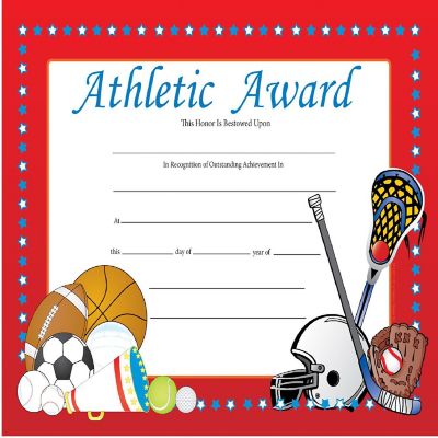 Creative Shapes Etc. - Recognition Certificate - Athletic Award Image 1