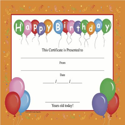 Creative Shapes Etc. - Recognition Certificate - Birthday Image 1