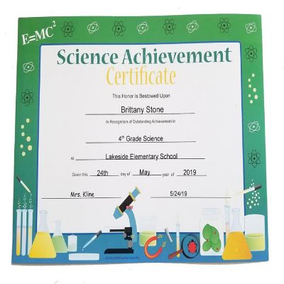 Creative Shapes Etc. - Recognition Certificate - Science Achievement Image 2