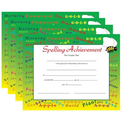 Creative Shapes Etc. - Recognition Certificate - Spelling Achievement Image 1