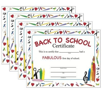 Creative Shapes Etc. - Recognition Certificate - Welcome Back To School Image 1