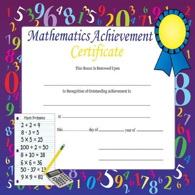 Creative Shapes Etc. - Recognition Certificates - Mathematics Achievement Image 1