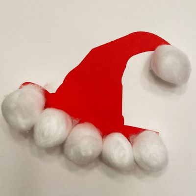 Creative Shapes Etc. - Santa Hat Small Single Color Creative Cut-out - 3&quot; Image 1