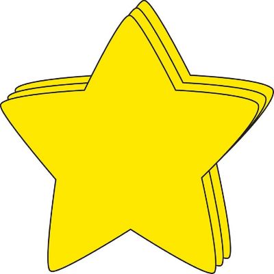 Creative Shapes Etc. - Star Large Single-color Creative Cut-outs- 5.5" Image 1