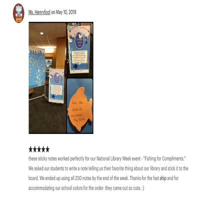 Creative Shapes Etc. - Sticky Shape Notepad - Fish Image 1