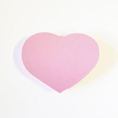 Creative Shapes Etc. - Sticky Shape Notepad - Pink Heart Image 1