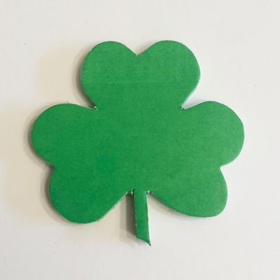 Creative Shapes Etc. - Sticky Shape Notepad - Shamrock Image 1