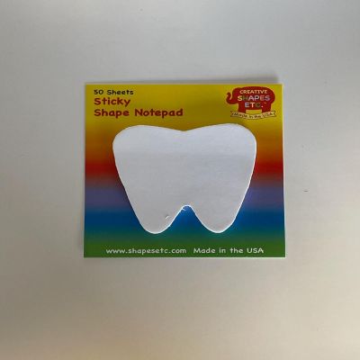 Creative Shapes Etc. - Sticky Shape Notepad - Tooth Image 3