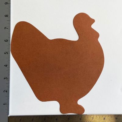Creative Shapes Etc. - Turkey Single Color Super Cut-outs- 8&amp;#8221; X 10&amp;#8221; Image 1