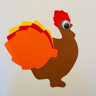 Creative Shapes Etc. - Turkey Single Color Super Cut-outs- 8&amp;#8221; X 10&amp;#8221; Image 2