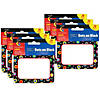 Creative Teaching Press Dots On Black Name Tag/Labels, 36 Per Pack, 6 Packs Image 1