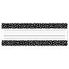Creative Teaching Press Messy Dots on Black Name Plates, 9-1/2" x 3-1/4", 36 Per Pack, 6 Packs Image 1