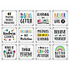 Creative Teaching Press Positive Mindset 10" Designer Cut-Outs, 12 Per Pack, 3 Packs Image 1