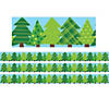 Creative Teaching Press Woodland Friends Patterned Pine Trees EZ Border, 48 Feet Per Pack, 3 Packs Image 1