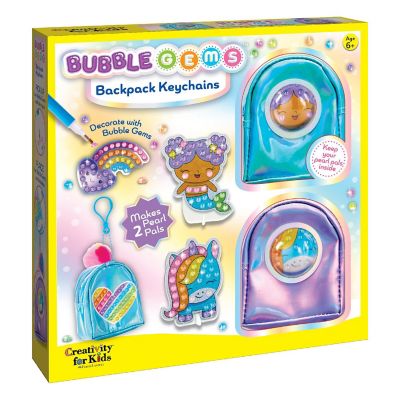 Creativity for Kids Bubble Gems(TM) Backpack Keychain Kit-Pearl Pals Image 1