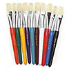 Creativity Street Beginner Paint Brushes, Flat Stubby Brushes, 10 Assorted Colors, 7.5" Long, 10 Per Pack, 3 Packs Image 1