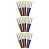 Creativity Street Beginner Paint Brushes, Round Stubby Brushes, 10 Assorted Colors, 7.5" Long, 10 Per Pack, 3 Packs Image 1