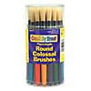 Creativity Street Colossal Brushes, Round, Assorted Colors, 7.25" Long, 30 Brushes Image 1
