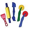 Creativity Street Dough Tools, 5 Assorted Patterns, 5" to 8", 5 Per Set, 3 Sets Image 1
