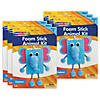 Creativity Street Foam Stick Animal Kit, Elephant, 7.75" x 11" x 1.25", 6 Kits Image 1