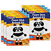 Creativity Street Foam Stick Animal Kit, Panda, 7" x 11.25" x 1", 6 Kits Image 1