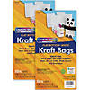Creativity Street Kraft Bag, White, 6" x 3-5/8" x 11", 50 Per Pack, 2 Packs Image 1