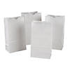 Creativity Street Kraft Bag, White, 6" x 3-5/8" x 11", 50 Per Pack, 2 Packs Image 1