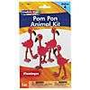 Creativity Street Pom Pon Animal Kit, Flamingos, 2" x 2.75" x 5.25", 4 Flamingos Per Kit, 6 Kits Image 1