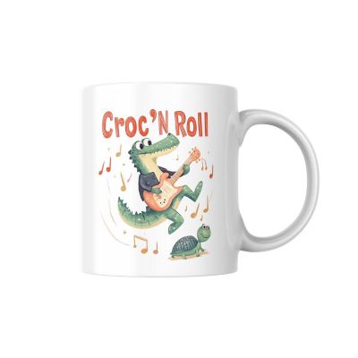 Croc_ N Roll Mug by Dancing Littles Jungle Image 1