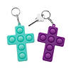 Cross Lotsa Pops Popping Toy Keychains - 6 Pc. Image 1