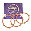 Crown of Thorns Rubber Bracelets with Card - 24 Pc. Image 2