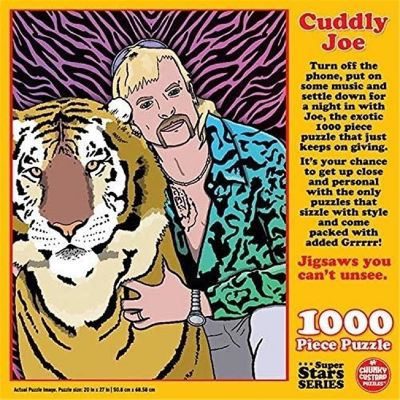 Cuddly Joe Tiger King Jigsaw Puzzle 1000ct Piece Pop Culture Premium Quality Chunky Custard Puzzles Image 1