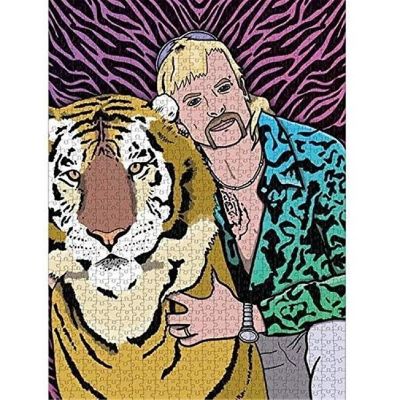 Cuddly Joe Tiger King Jigsaw Puzzle 1000ct Piece Pop Culture Premium Quality Chunky Custard Puzzles Image 2