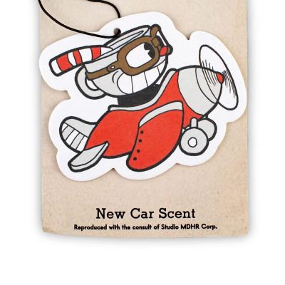 Cuphead Airplane Hanging Air Freshener for Cars  New Car Scent Image 1