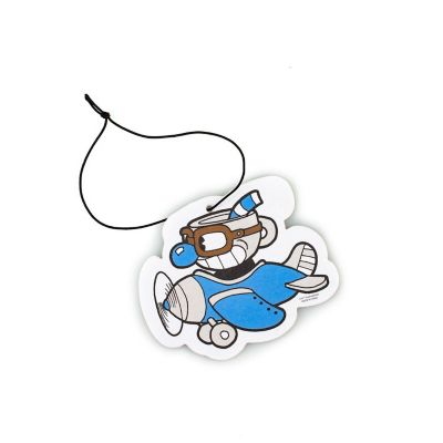 Cuphead Airplane Hanging Air Freshener for Cars  New Car Scent Image 3