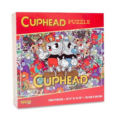 Cuphead and Mugman Collage 1000-Piece Jigsaw Puzzle  Toynk Exclusive Image 1