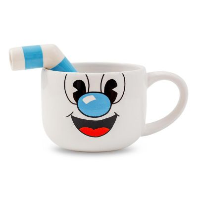 Cuphead Mugman Ceramic Coffee Mug and Straw  Holds 20 Ounces Image 1