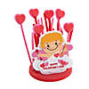 Cupid in Heart Garden Craft Kit - Makes 12 Image 1