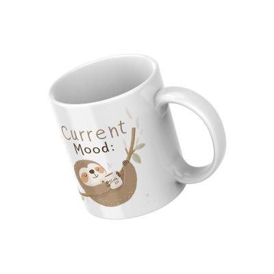 Current Mood_ Sloth Mug by Dancing Littles Jungle Image 1