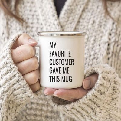 Customer Gave Me This Metal Camp Mug Image 1